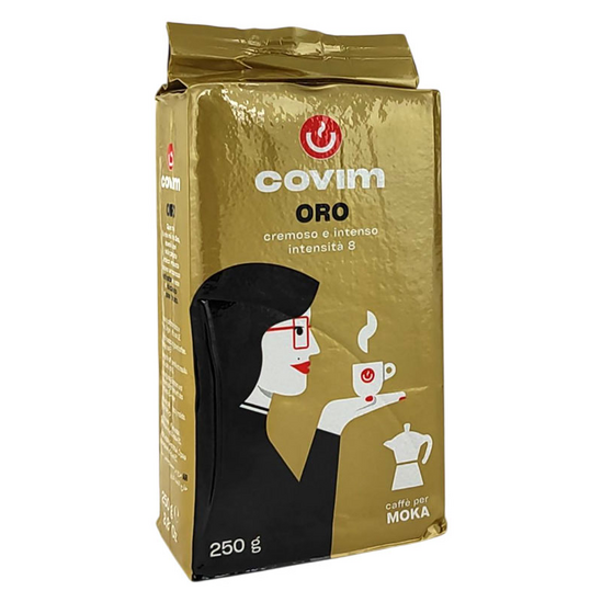 Αλεσμένος καφές COVIM Oro - 0,250 KG.
