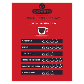 COVIM Orocrema coffee beans – 0.500 KG.