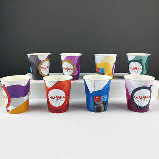 Χάρτινα ποτήρια GIMOKA MIX COLORS 180 ml.