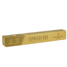 Vandino Alluminio Espresso Oro - κάψουλες Nespresso 10 bruja.